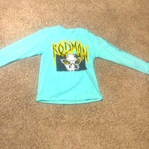 Dennis rodman turquoise long sleeve